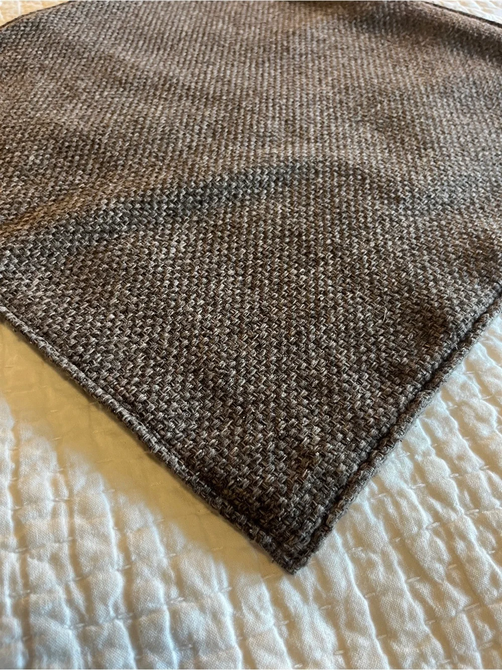 Crate and Barrel Eclipse Dark Grey Accent Pillow Cover Beautiful Condition